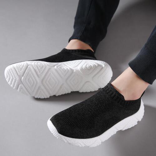 25th New Lightweight Soft Footfeel Insole Elastic Mesh Surface Socks Sports Casual Shoes Men's Fitness Walking Running Shoes