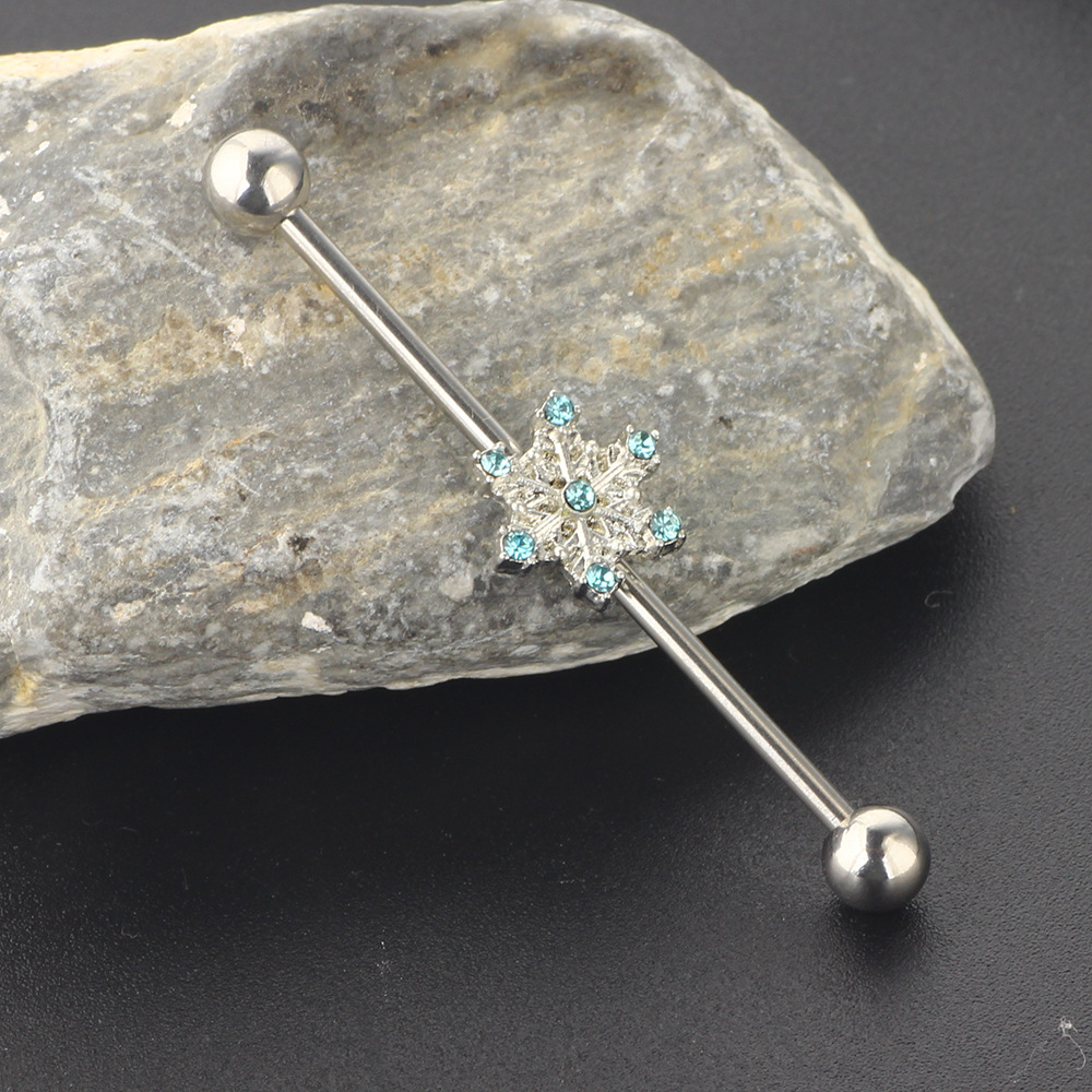 Labret piercing jewelry detail image