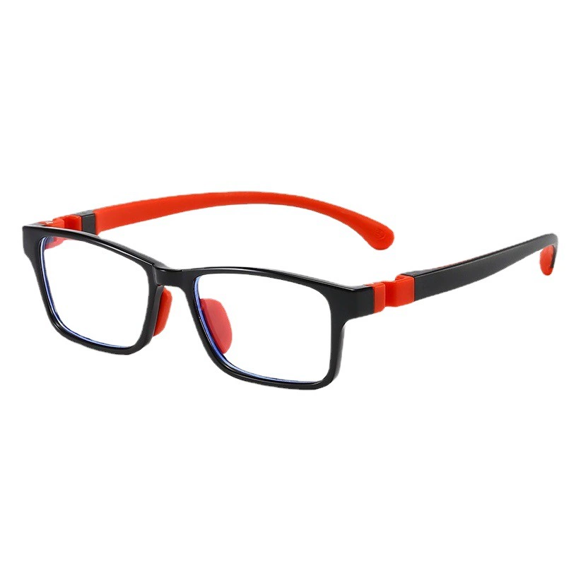 Новые детские очки анти-Blu-ray модные силиконовые мягкие двухцветные зеркальные рамы женские плоские световые рамки для защиты глаз мужские производители оптом