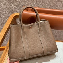 纯手工花园包迷你togo皮23cm手提真皮女包经典时尚手缝蜡线mini