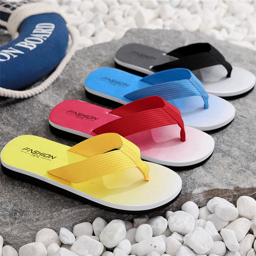 Men's Fashion Casual Thong Sandals Outdoor Wear Lightweight Slippers Summer Trendy Non-Slip Beach Slippers Men Wholesale 