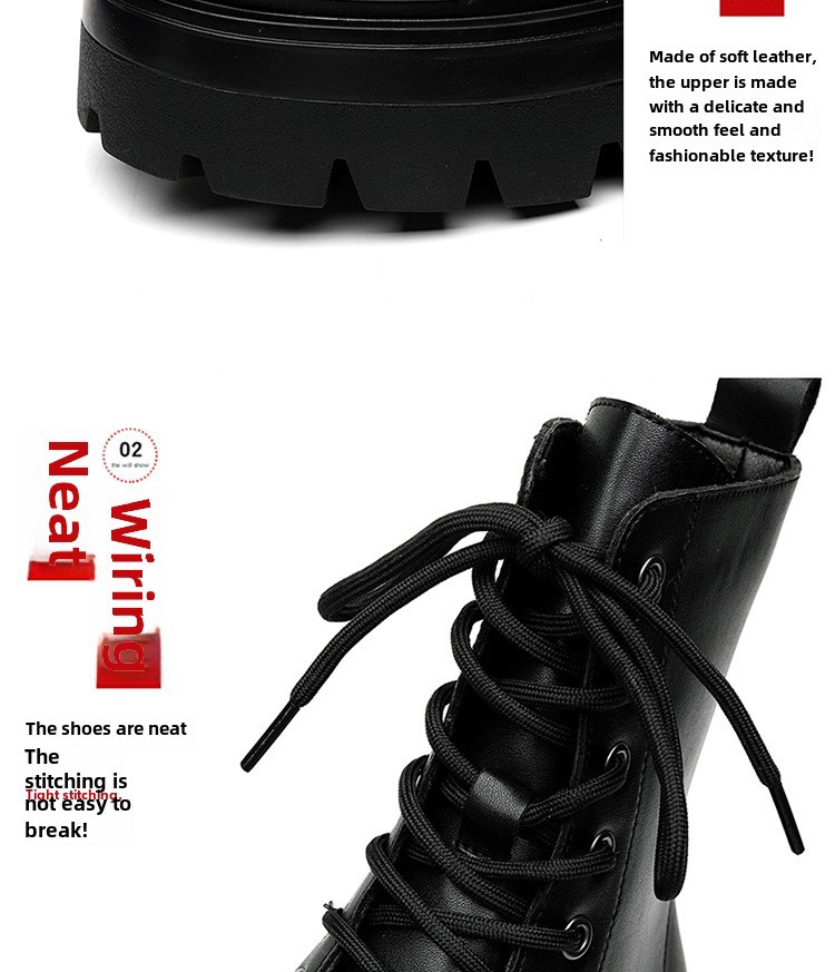 Bottes Martin à semelles épaisses pour hommes, bottes mi-hautes de style britannique, chaussures décontractées en cuir pour hommes, bottes à la mode 7368-R_voghion.com