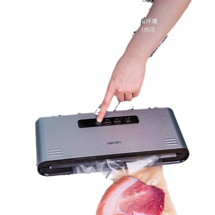 Deli automática pequeña máquina de envasado al vacío húmedo y seco sellado de alimentos máquina de envasado al vacío del hogar máquina de preservación