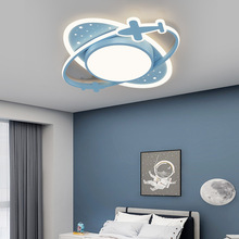 兒童房主燈卧室吸頂燈男孩女孩現代簡約輕奢創意飛機男童房間燈具