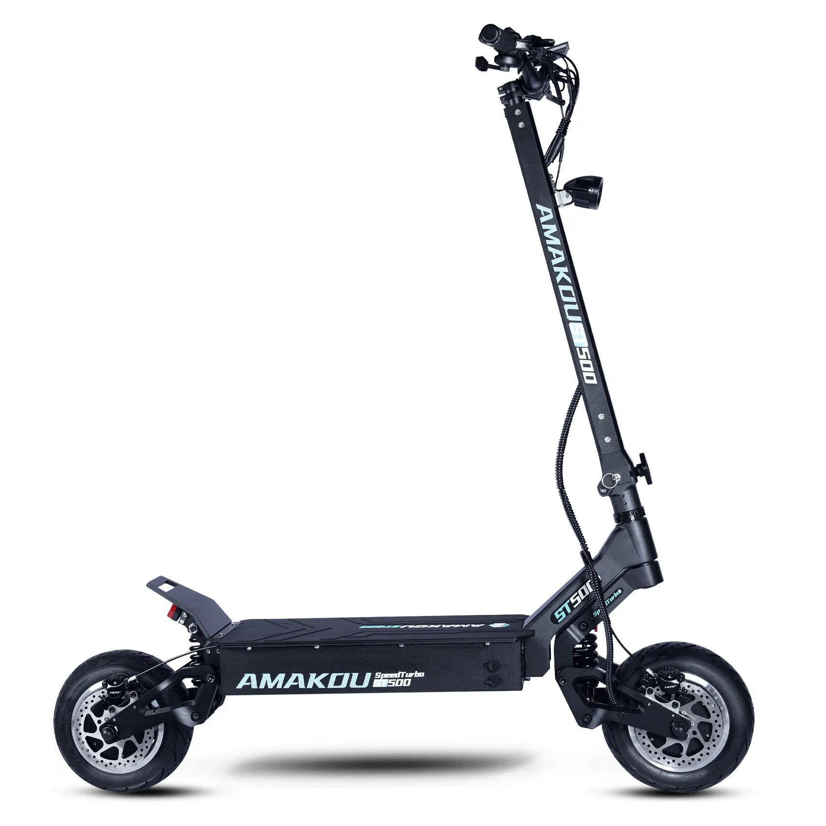 Retuol 11-Inch Two-Wheel Dual-Drive High-Speed Off-Road Electric Scooter Foldable Portable One-Piece Riding Accessory