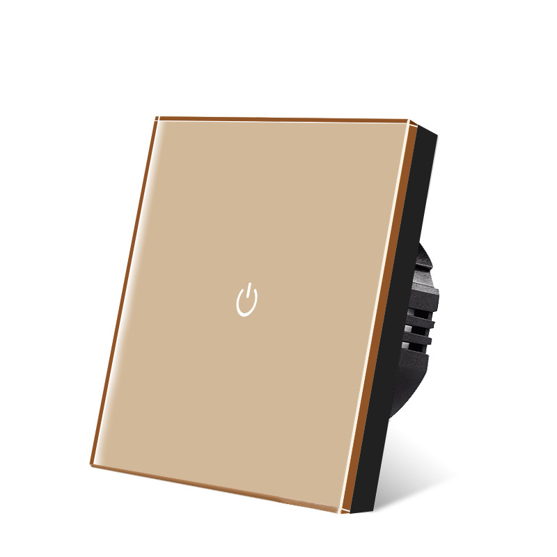 Core-shaped gold one-open black background