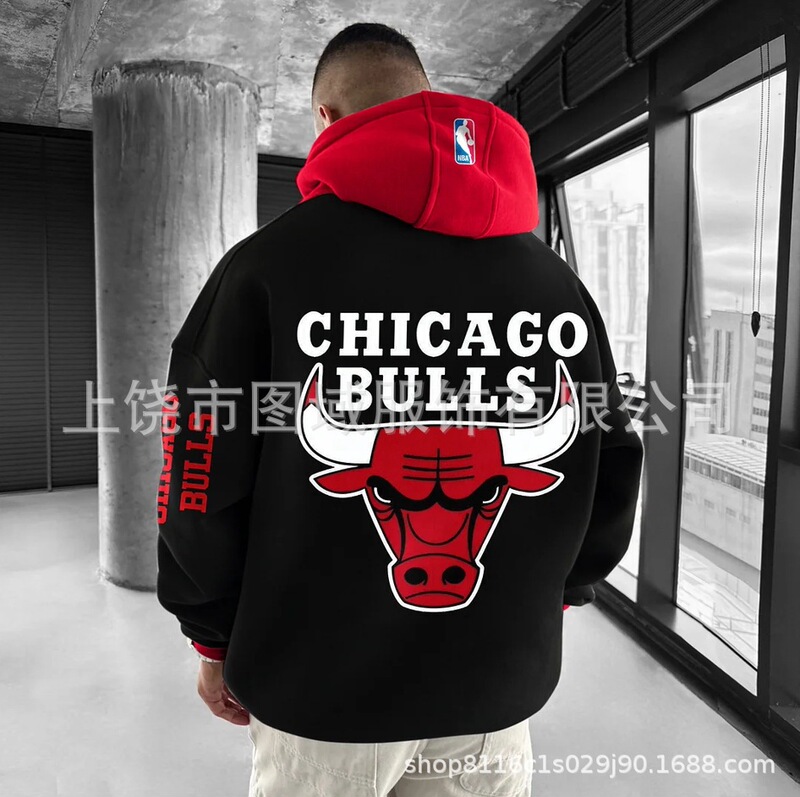 2024クロスボーダーNBAパーカーアウトドアスポーツレジャーバスケットボール服上着ゆるいカップルモデルメーカー直販|undefined