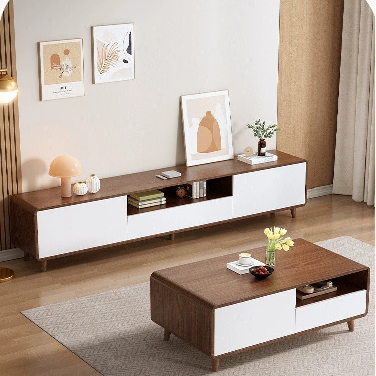 Новый журнальный столик в китайском стиле из чистого массива дерева для гостиной, дома, небольшой квартиры, легкий роскошный журнальный столик, комбинация шкафа для телевизора, современный простой