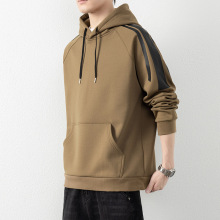 2025新款秋冬卫衣男连帽拼接时尚百搭卫衣男宽松情侣款卫衣韩版