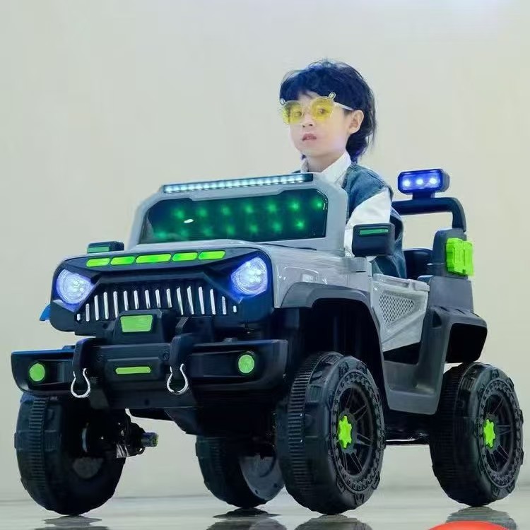 Carro eléctrico para niños, vehículo todoterreno de 4 ruedas, coche de juguete de control remoto para bebés de 1 - 8 años, coche de carga para adultos image 5