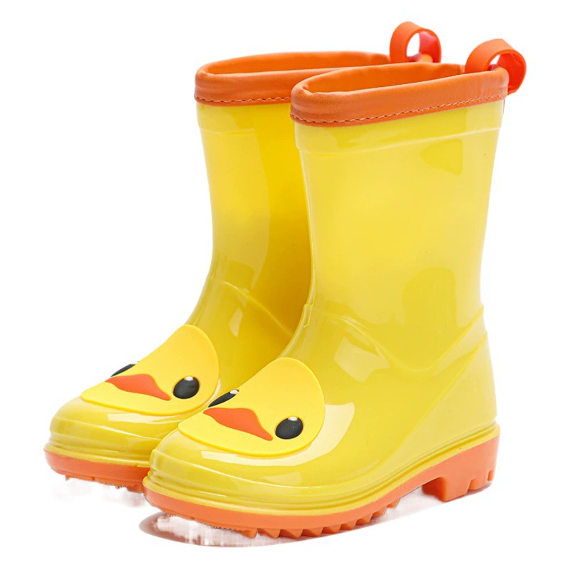 Детские непромокаемые сапоги Great Dad для мальчиков и девочек, нескользящие легкие непромокаемые сапоги с мягким дном для детского сада, детские резиновые сапоги среднего и большого размера