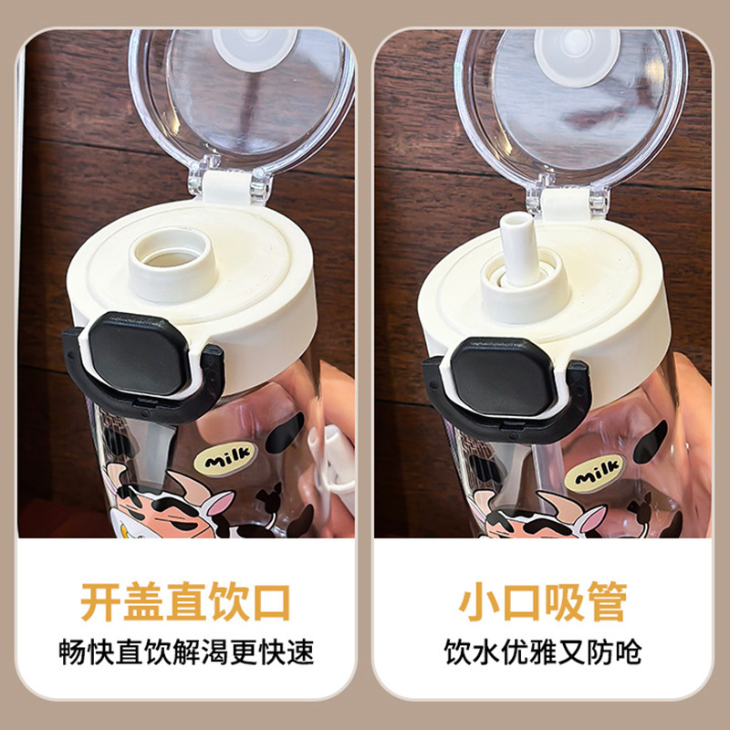 2025 nuevo lápiz pequeño nuevo vidrio tazas resistentes a altas temperaturas de alta calidad de la taza de paja de las niñas tazas de estudiantes portátiles lindas