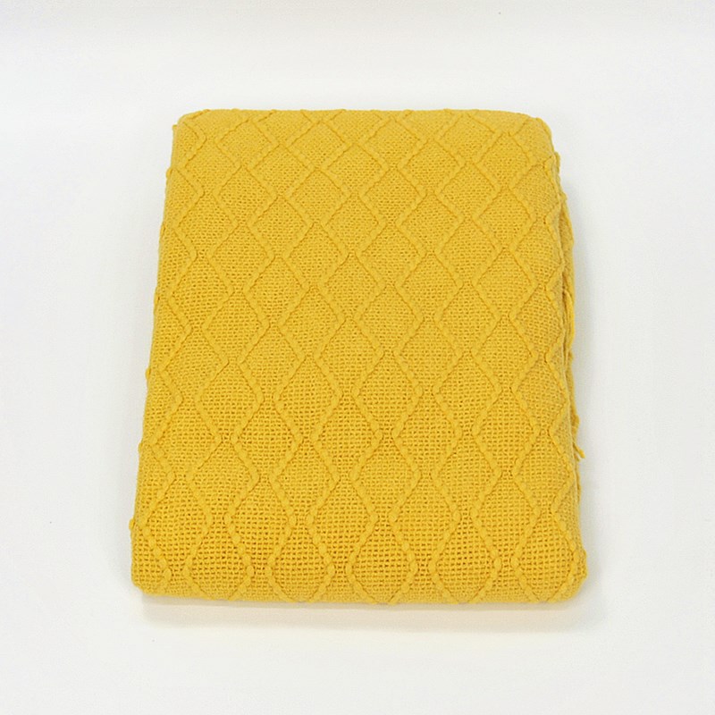 Manta nórdica de color sólido, estilo retro, para oficina, manta gruesa para aire acondicionado, manta para casa, sofá, cama, siesta