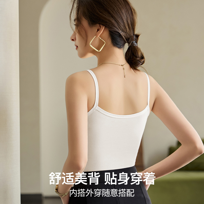 Nueva camisola de algodón desnuda para mujer