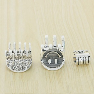 Personalized High-End Retro Cross Simple European and American 925 Sterling Silver Old Hairpin Hairpin Shark Clip Celebrity Style