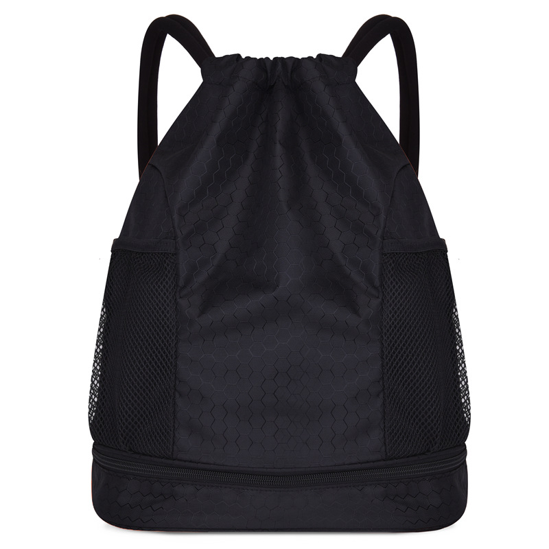 Nueva separación húmeda y seca bolsa de natación bolsa de baloncesto bolsa de cordón mochila deportes bolsa de natación
