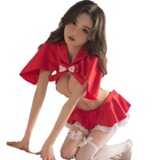 Сексуальное нижнее белье, раздельная униформа, пижама, мини-юбка, комплект, xэллоуин