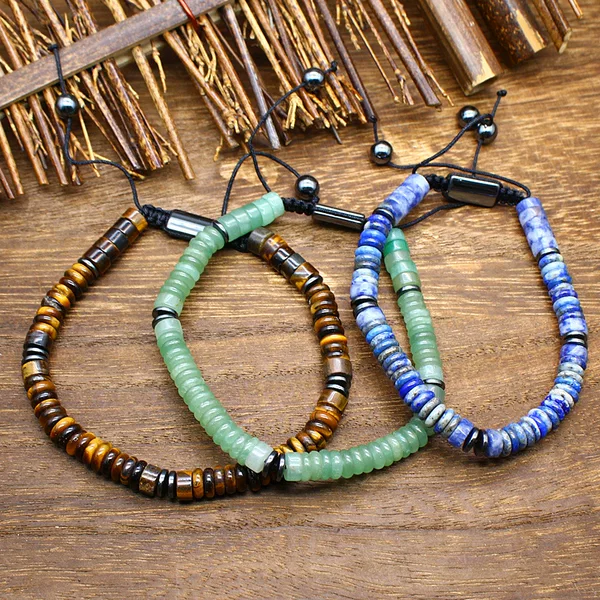 6mm Original Crystal Bracelet Bracelet Ethnic Men's Simple Bracelet Cross-border E-commerce Foreign Trade New Product Supply