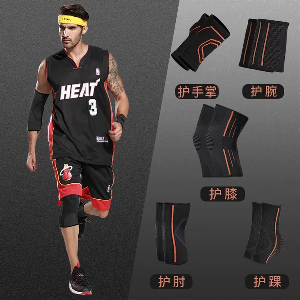 Knee Pads, Elbow Pads, Wrist Guards, Tactical Set, Men's Sports Protective Gear, Training Protection, Running and Military Training Special Equipment