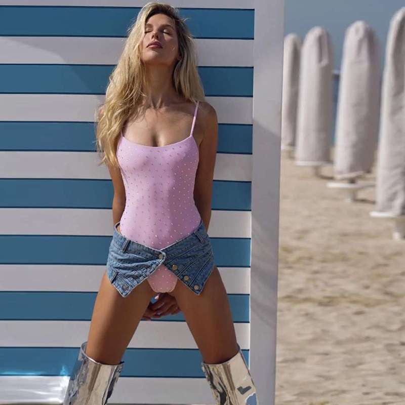 Europa y los Estados Unidos 2026 primavera nueva ropa de mujer sexy de moda impresión de punto ondulado cuello bajo cintura delgada camiseta mujer image 4
