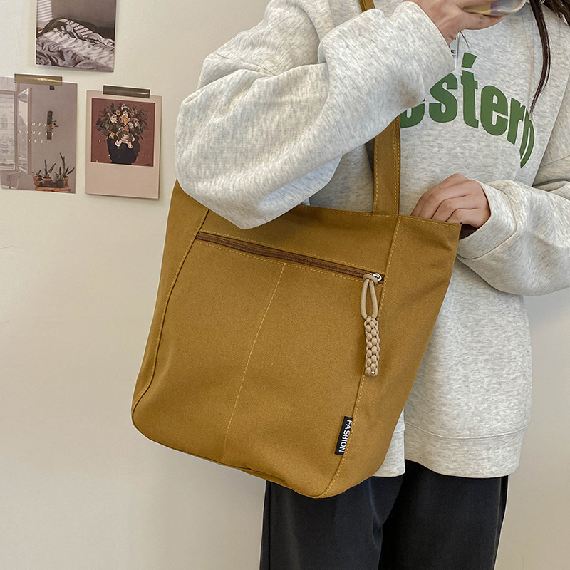 2025 New Simple Canvas Tote Bag for Women, Large Capacity, Multi-Pocket Shoulder Bag, Casual Versatile Handbag 2025 New Simple Canvas Tote Bag for Women, Large Capacity, Multi-Pocket Shoulder Bag, Casual Versatile Handbag