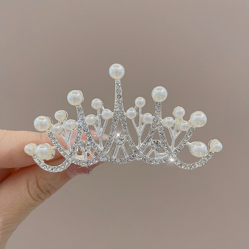 Pein de cabello princesa para niños niñas tocadillos de cabello de diamante para bebés de alto nivel pein de cabello para niñas corona de cumpleaños