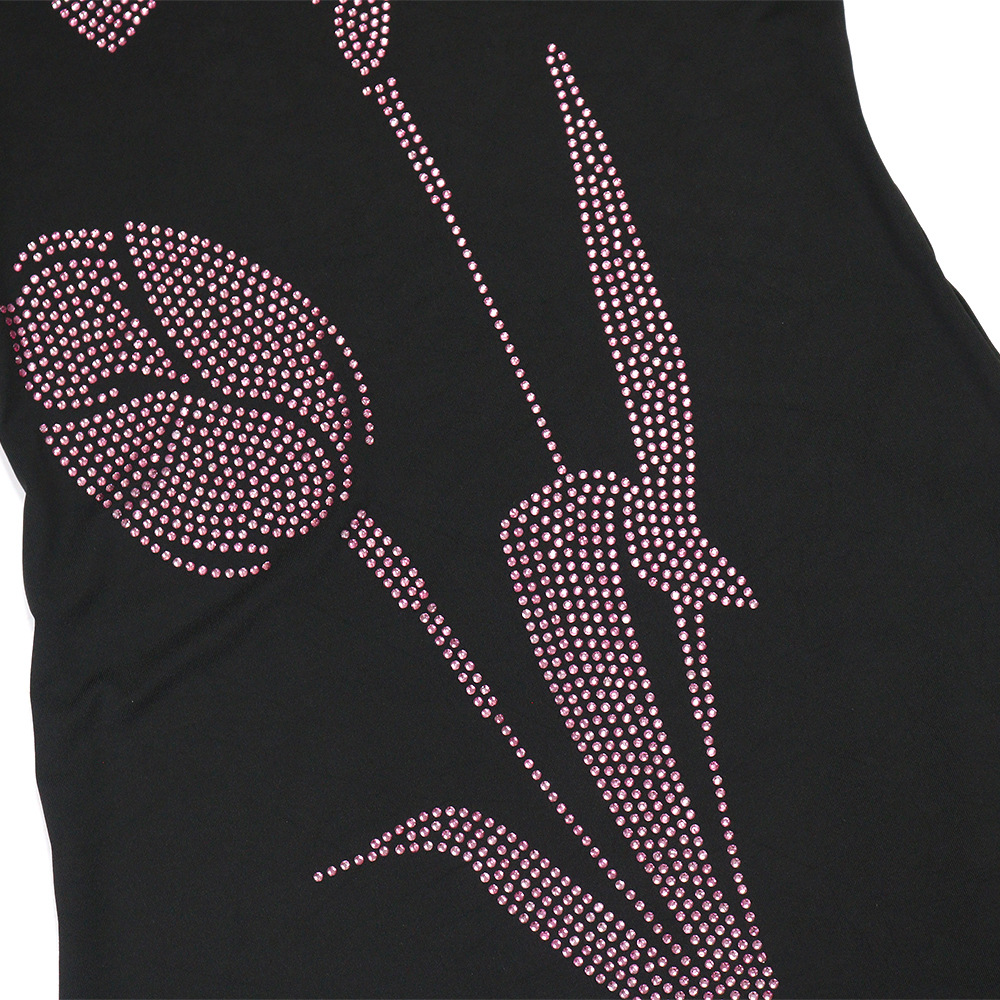 Front detail with rhinestones