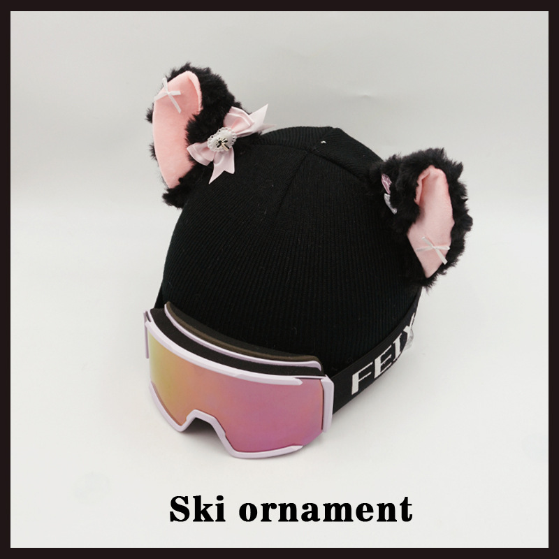 Gliding Decorative Helmet Cover Motorcycle Helmet Accessories 3D Big Ear