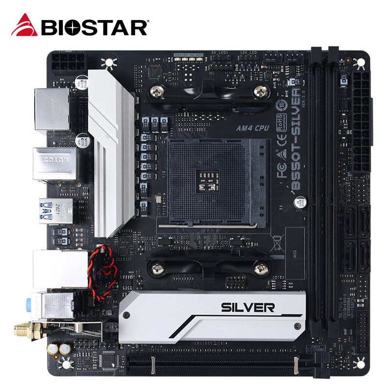 BIOSTAR/映泰 B550T SILVER主板 ITX小板