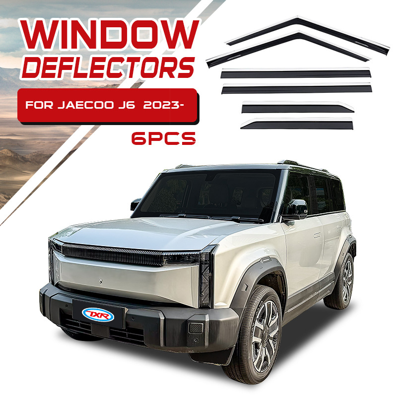 Aplicable icar03 ventana de coche ceja de lluvia parasol especial protección para el sol Chery Jaecoo J6 visor de ventana