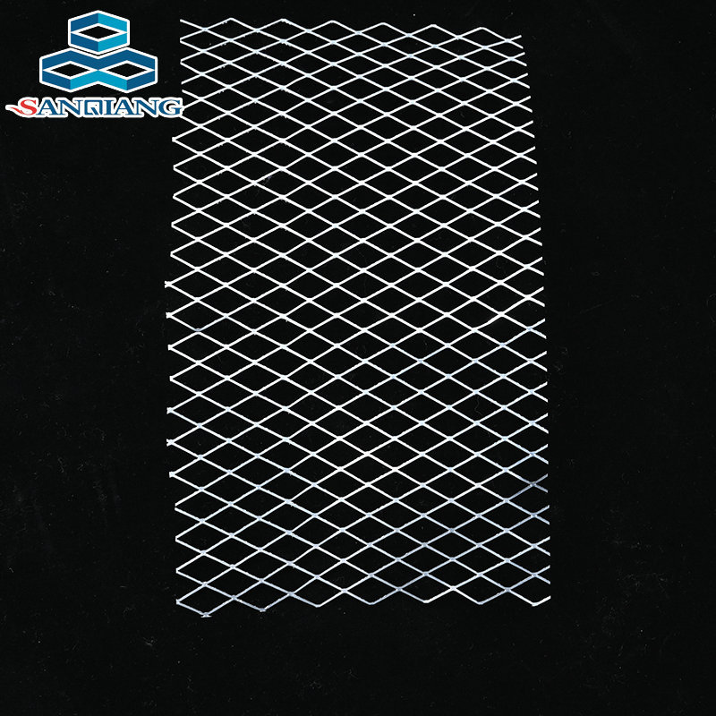 菱形钢板网三强热镀锌钢板网厂家现货金属板网斜方孔拉伸网张拉网
