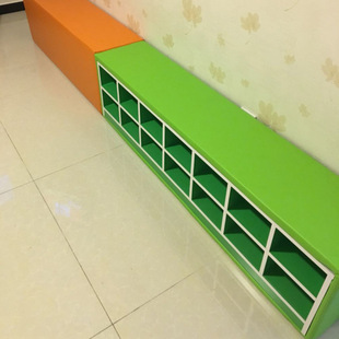 Soft Bag Shoe Cabinet Kindergarten Early Education Center Recreation Area Door Children Baby Soft Shoe Changing Stool Chair Shoes