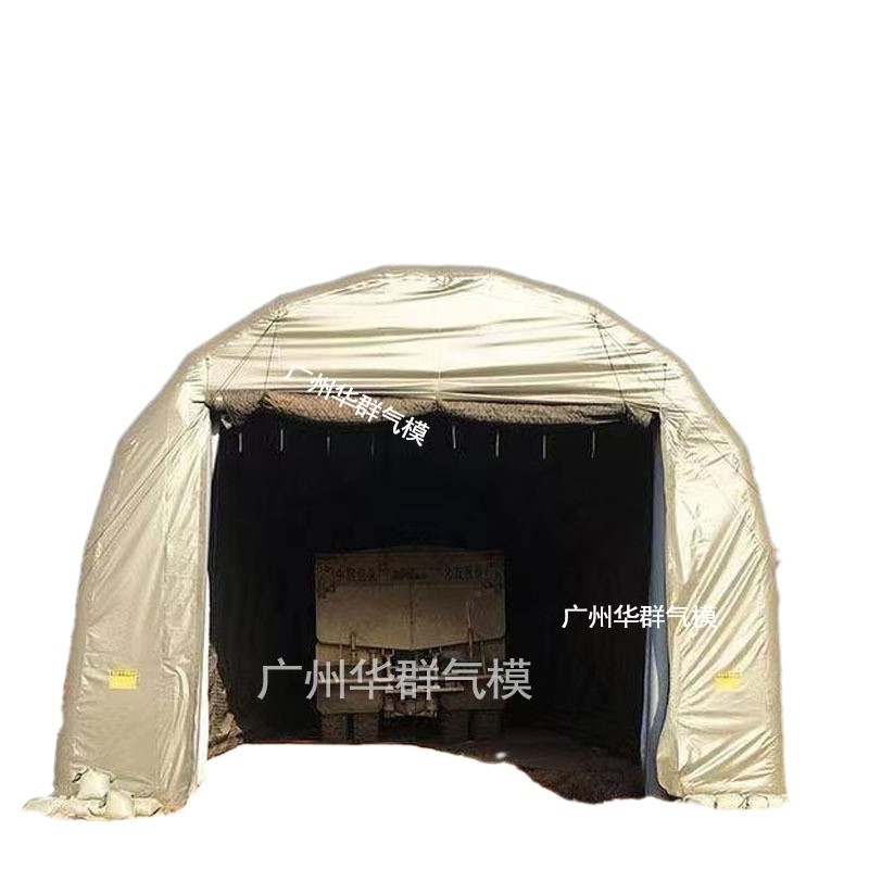 Sitio de construcción a gran escala al aire libre, protección contra el frío, protección contra el viento, construcción de garajes inflables militares y civiles, hangares, estacionamiento, carpas inflables