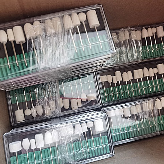 Cabeza de pulido de lana de soporte 12PC, lijadora de uñas, cabezal de pulido de uñas eléctrico, juego de cabezal de pulido de lana