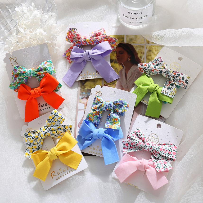 Cute Floral Bow Hairpin display picture 3