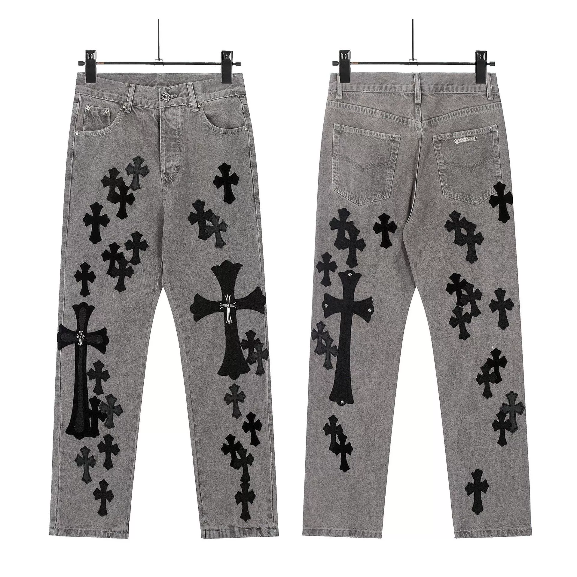 Джинсы из денима для любимой, с вышивкой, oversize, оптовая продажа