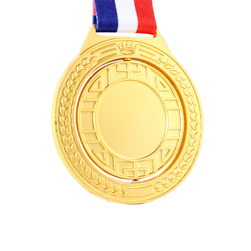 Medalla de metal Maratón Juegos Medalla rotatoria Cuello Colgante Medalla conmemorativa Conferencia anual Medalla de honor