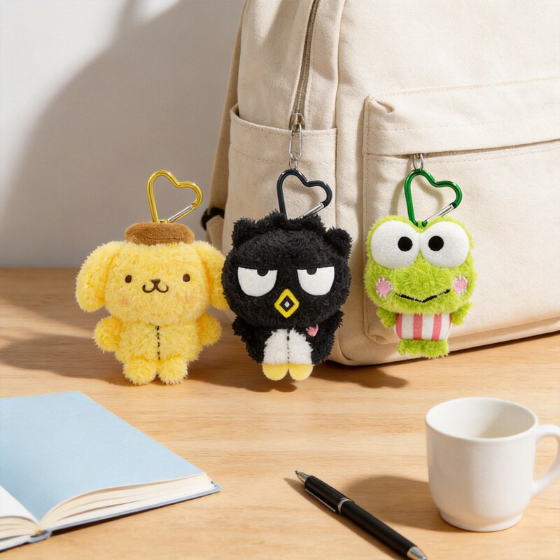 Changyi Genuine Sanrio Line Series Kt Cat Cool Penguin Pudding Dog Plush Doll Pendant School Bag Keychain