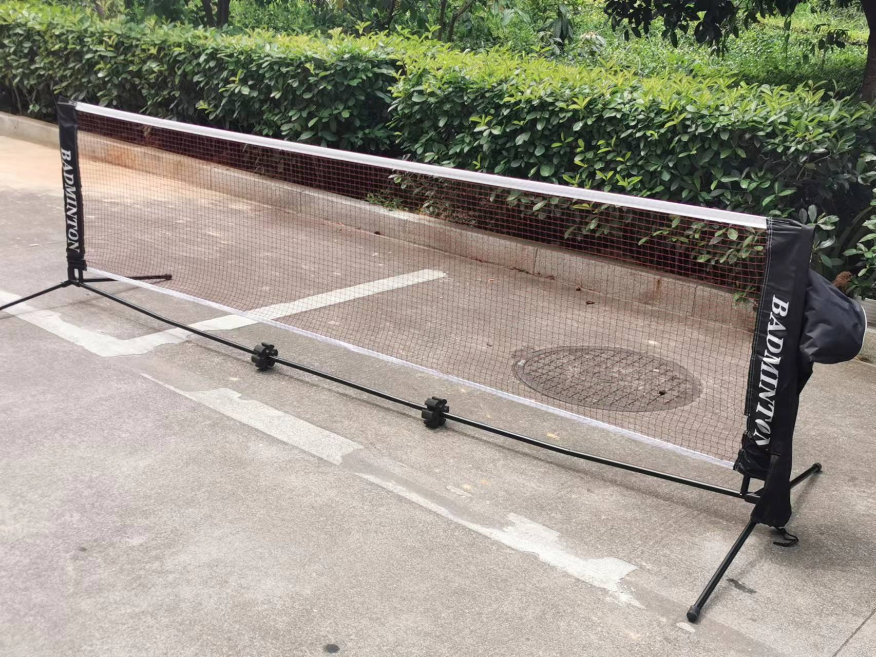 多型號便攜式親子羽毛球網架戶外可以移動折疊收納羽毛球網柱挂網