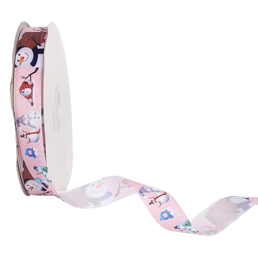 Nueva cinta de navidad diy arco cinta 100 yardas 2,5 cm cinta decoración de vacaciones diseño