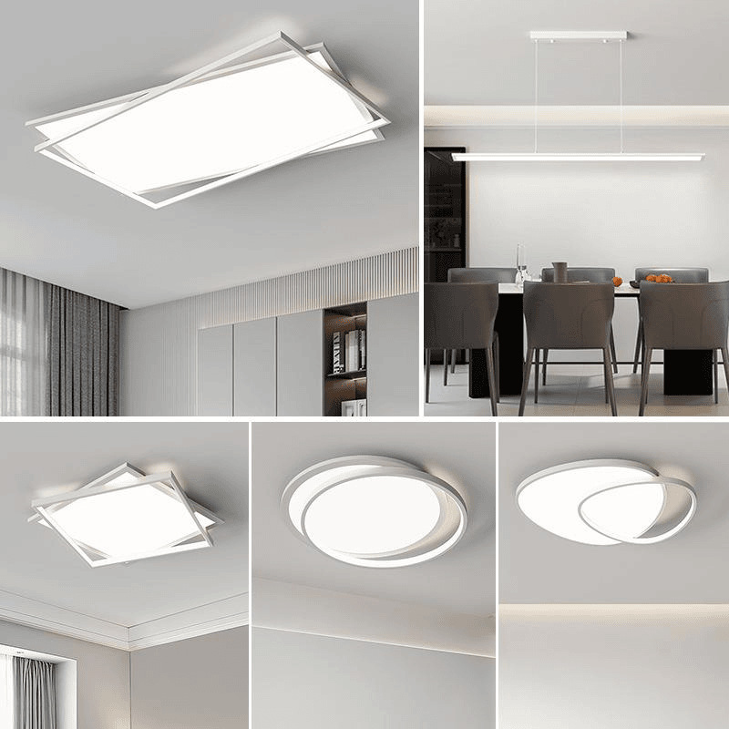 Lámpara de sala de estar Lámpara de techo de espectro completo minimalista moderna, sala de estudio de dormitorio, lámpara de protección ocular súper brillante, paquete de toda la casa, lámpara al por mayor