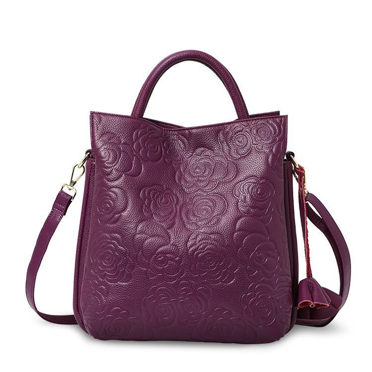 Miles de bolsos clásicos, bolsos de mujer de gran capacidad, bolsos de mano de cuero en relieve de moda, bolsos de mensajero de mujer, bolsos de temperamento
