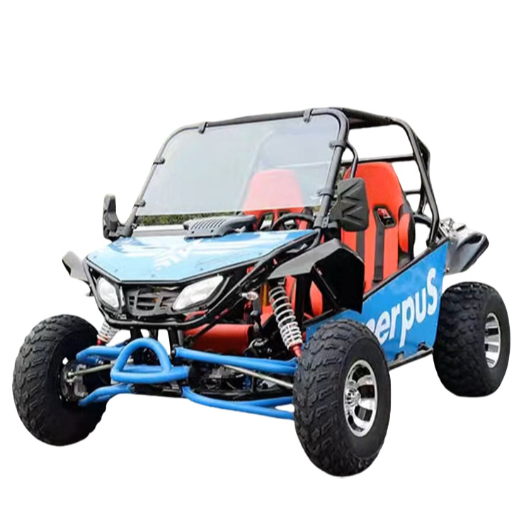 Todo terreno ATV cuatro ruedas motocicleta todoterreno 200cc versión de combustible adulto doble tubo de acero kart