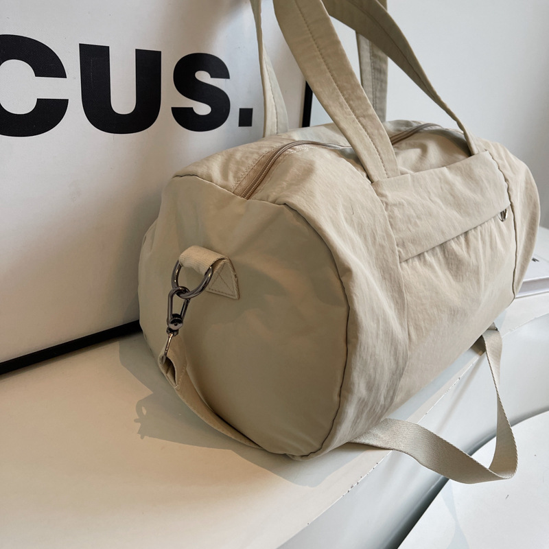 Nueva bolsa de viaje de viaje de gran capacidad de ocio, bolsa de equipaje de mensajero de un solo hombro de color sólido, bolsa de viaje