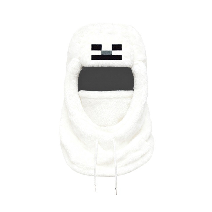 Otoño y invierno de peluche caliente protector de orejas gorra de cuello gruesa máscara de esquí y bicicleta para hombres y mujeres a prueba de viento al por mayor