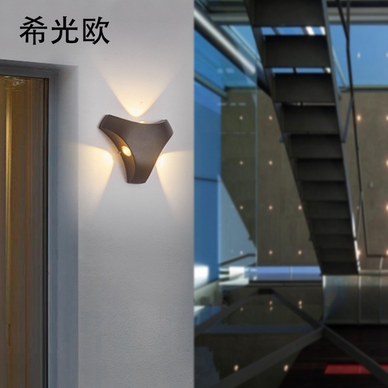 クロスボーダー専用led三叉室外壁灯シンプルでコンパクトなアマゾンのベッドガーデンの玄関イルミネーション卸売り|undefined