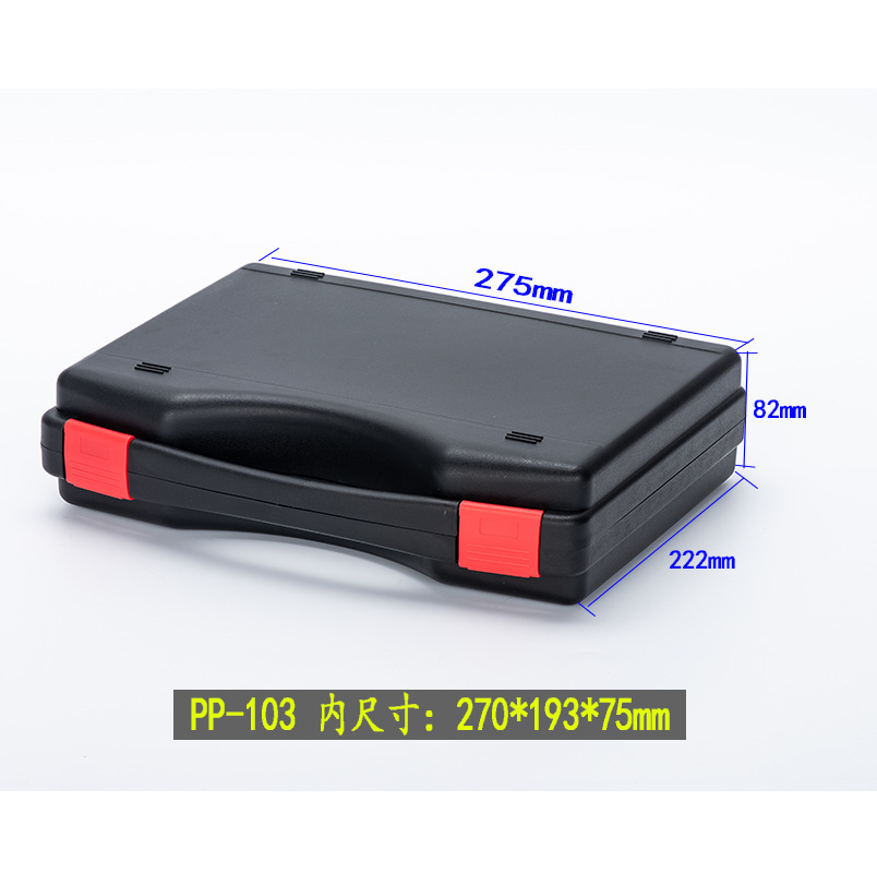 Caja de herramientas de hardware PP Caja de protección de instrumentos ABS Caja de embalaje de plástico general para dispositivos electrónicos de fotografía