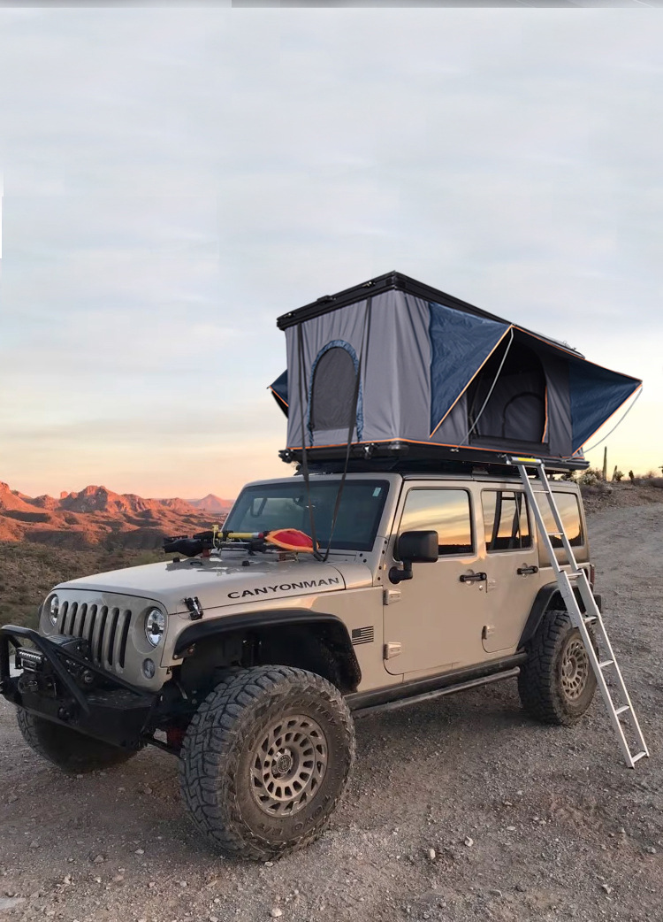 Car Tent Aluminum Alloy Hard Top Portable Outdoor Camping Quick-Open Waterproof Car Roof Tent