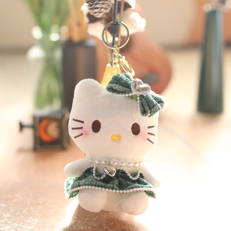 ネット赤かわいい萌えkt猫ストラップぬいぐるみ人形漫画子猫バッグ掛けキーホルダー人形人形|undefined