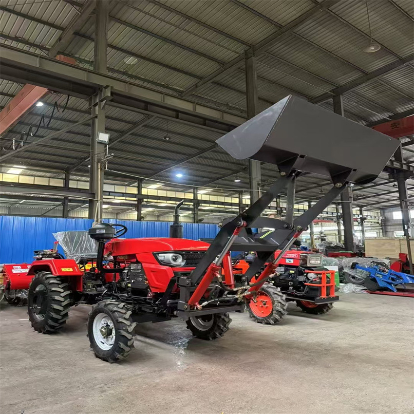 可加铲斗的小四轮拖拉机  可配多种辅具 两驱四驱车